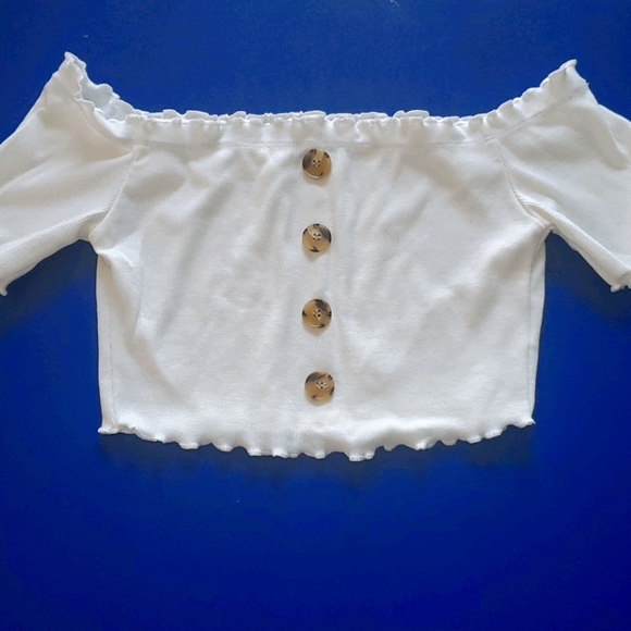 SHEIN Tops - Off the Shoulder Crop Top